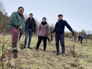 Greens had great fun helping Trees for Burnley